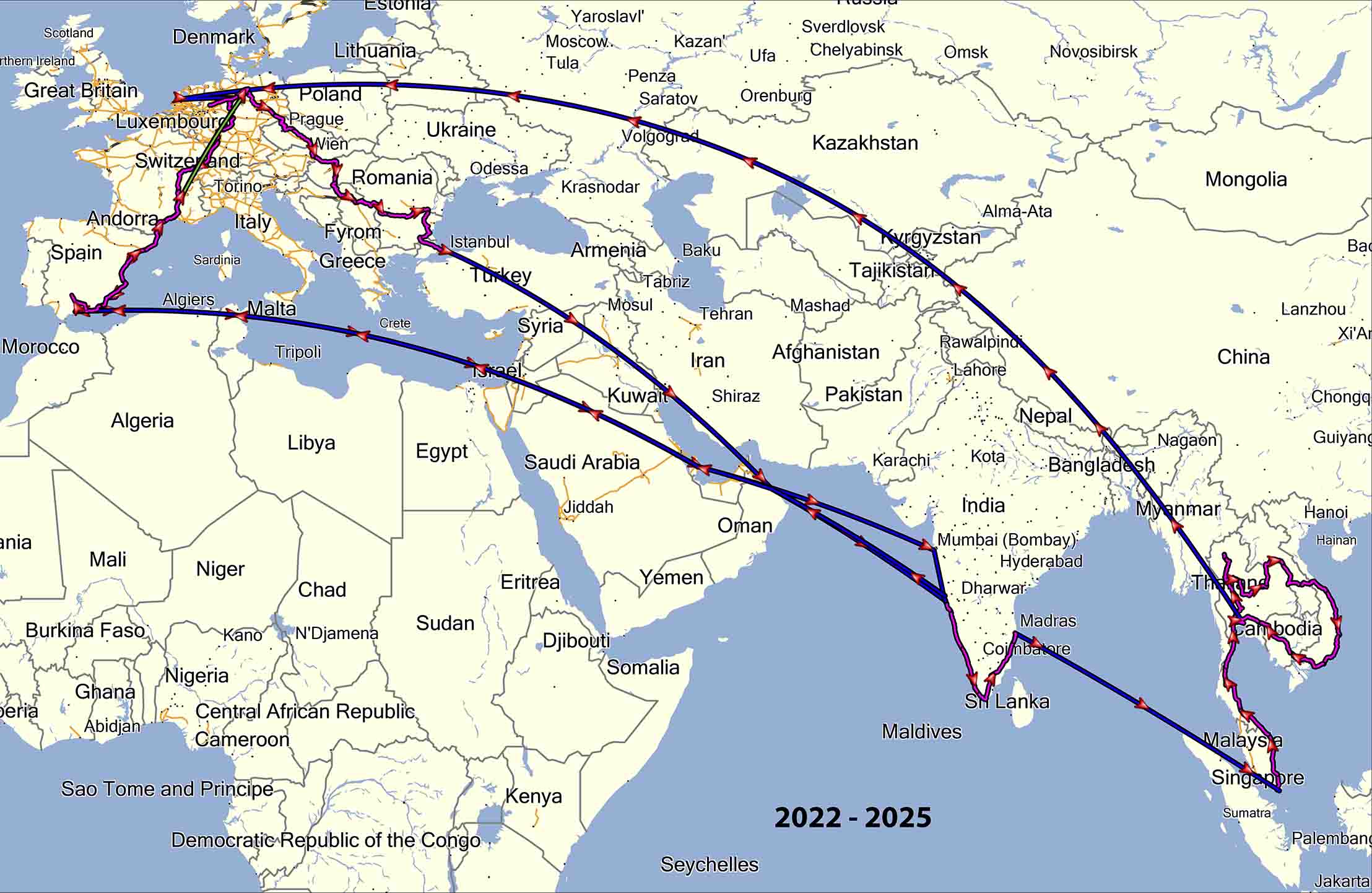 Tracks 2022 - 2025